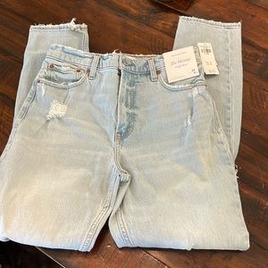 Abercrombie and Fitch, the skinny high-rise jeans